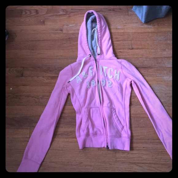 Pink abercrombie & fitch hoodie
