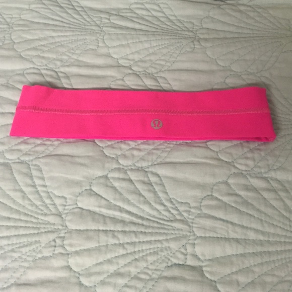 Neon pink lulu headband