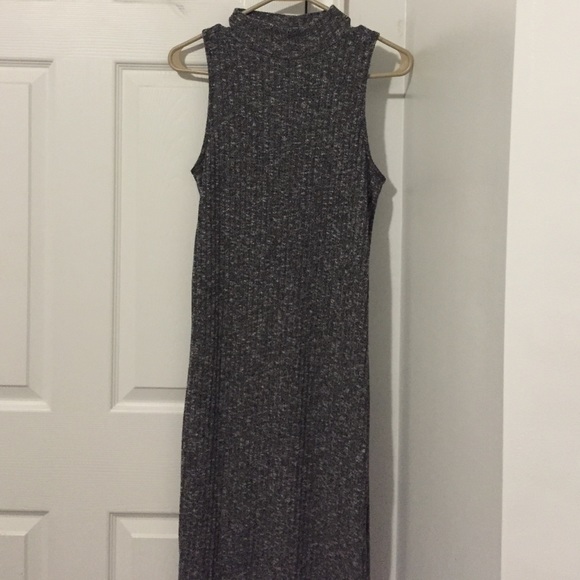Heather grey spilt dress