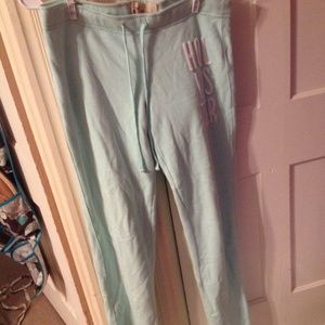 Mint green sweat pants
