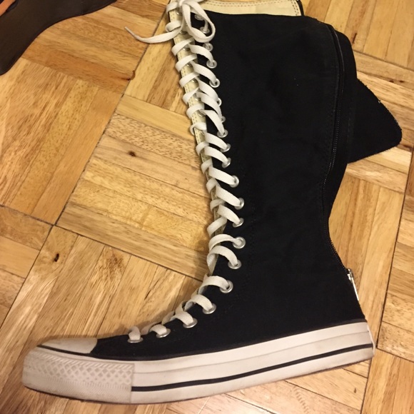Black converse knee highs