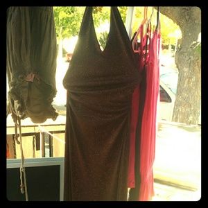 Brown long evening gown/prom dress