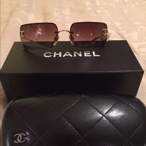CHANEL Swarovski Frameless Sunglasses NWT