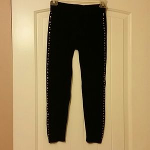 Women's gold studded leggings one size