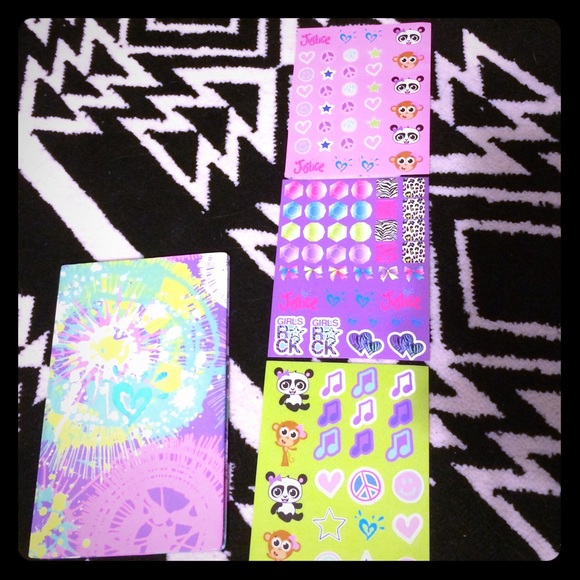 Mini "fashion" notebook with stickers