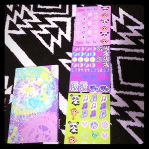 Mini "fashion" notebook with stickers