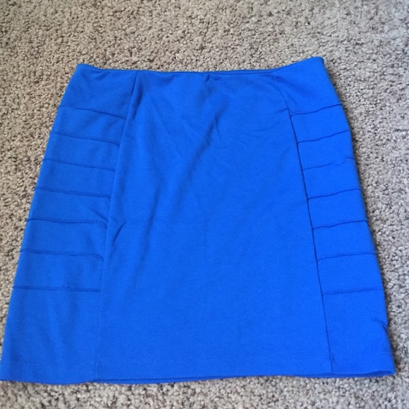 Blue mini skirt