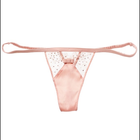 Victorias Secret designer leather thong v-string
