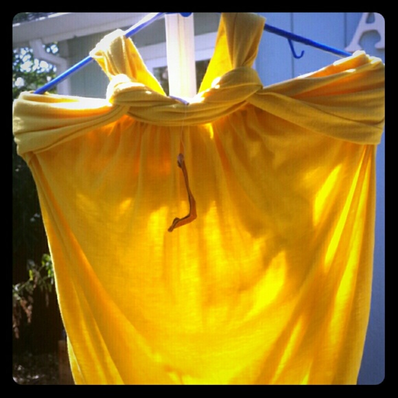 Yellow halter top