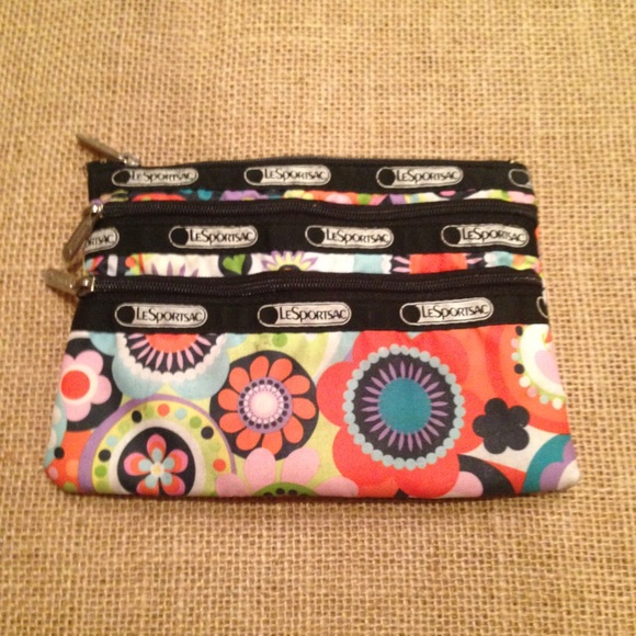LeSportsac Bundle of 3 LeSportsac Zip Pouches from Jenna's closet on