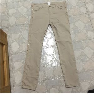 Studded tan pants