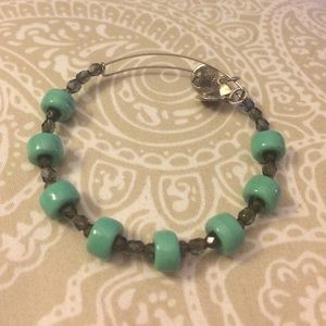 Alex and Ani turquoise and blue bracelet