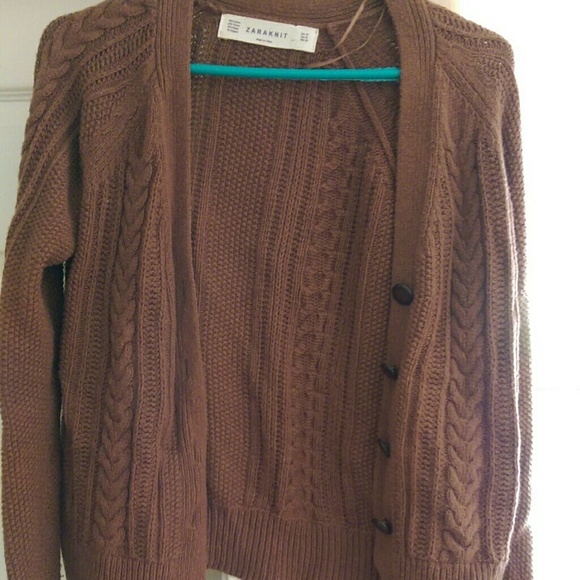 Zara Knit Light Brown Sweater