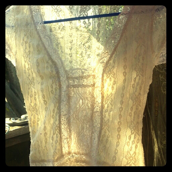 White lace blouse