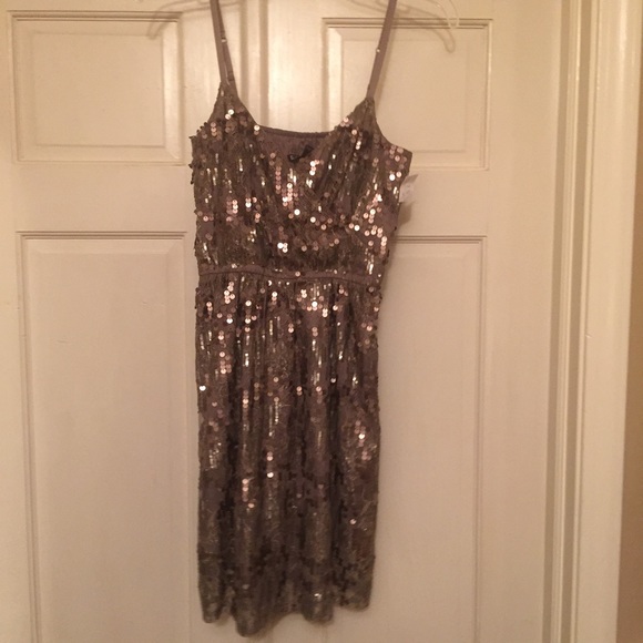 LAST CALL!! Express Sequined Mini-Dress with Tags - Picture 2 of 4