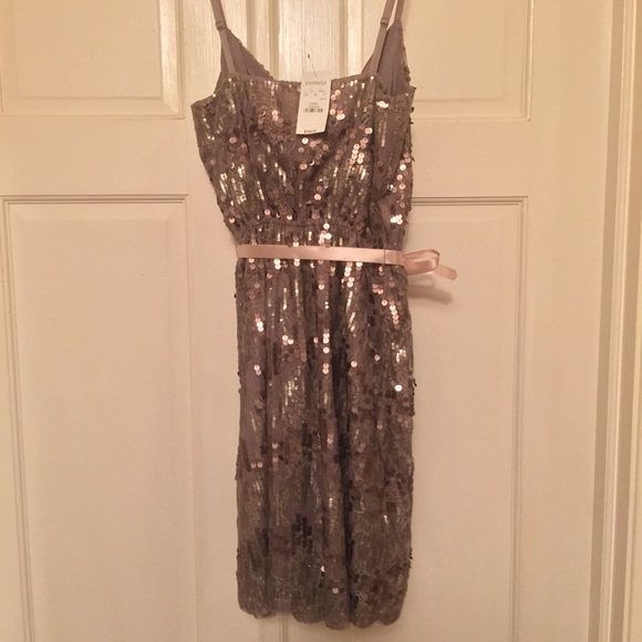 LAST CALL!! Express Sequined Mini-Dress with Tags - Picture 4 of 4