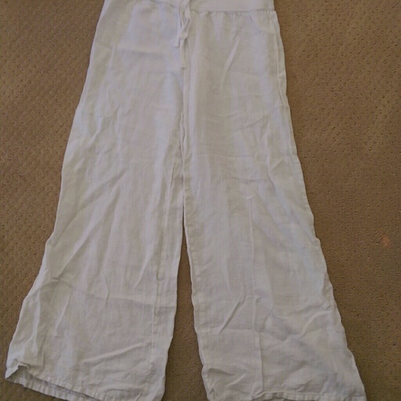 White Linen Pants