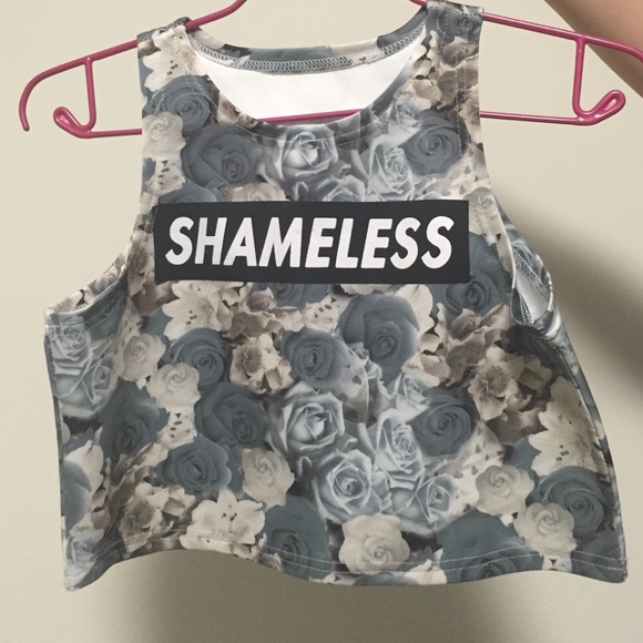 "Shameless" Crop Top