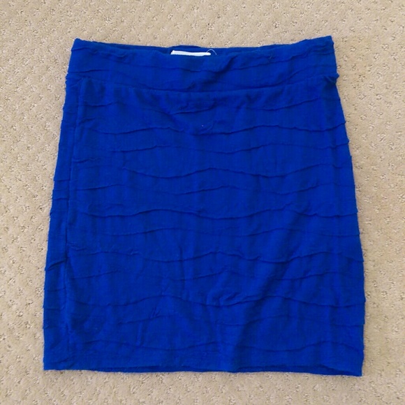 Royal Blue Zara Stretch Mini Skirt