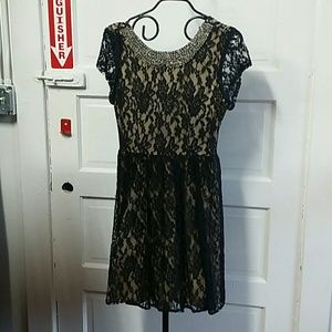 Black lace dress