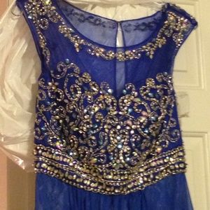 Royal blue classy dress