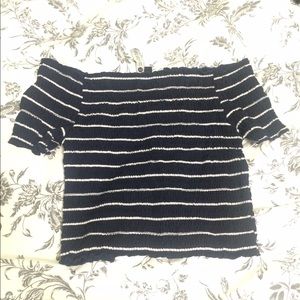 Off shoulder crop top NOT BRANDY from cotton on