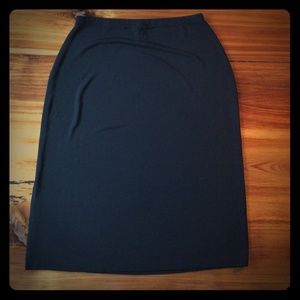 GAP black jersey knit pencil skirt