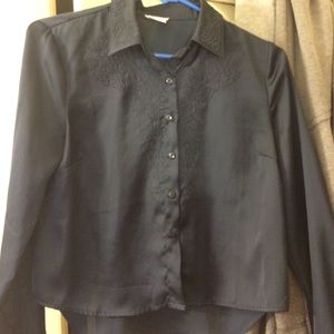 Navy Blue Long Sleeve Dress Shirt