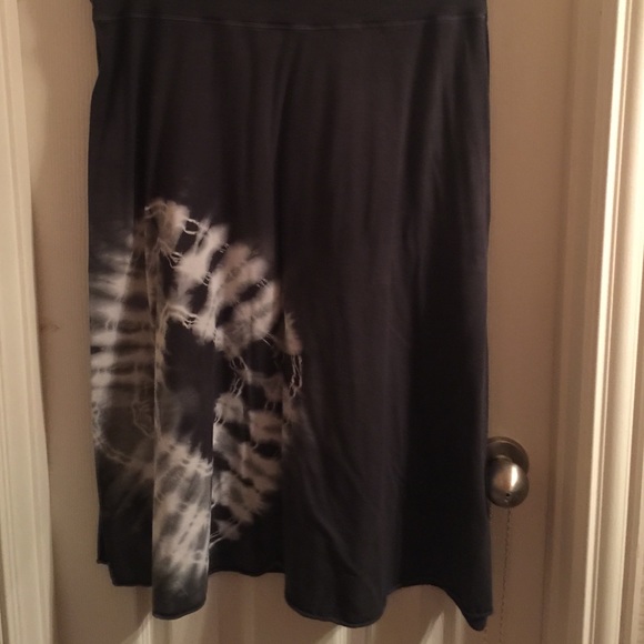 Allen Allen size large tie dye grey & white skirt