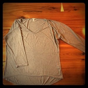 J.Crew size L drapey V neck shirt