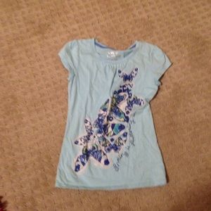 Blue butterfly T-Shirt