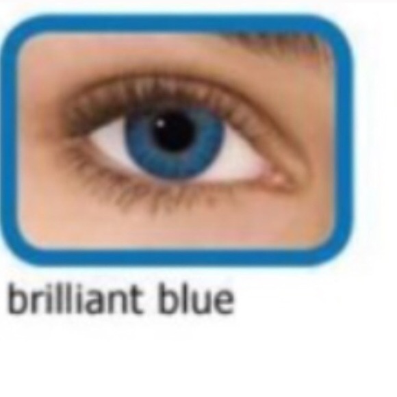 Brilliant Blue Contacts + Free Case!