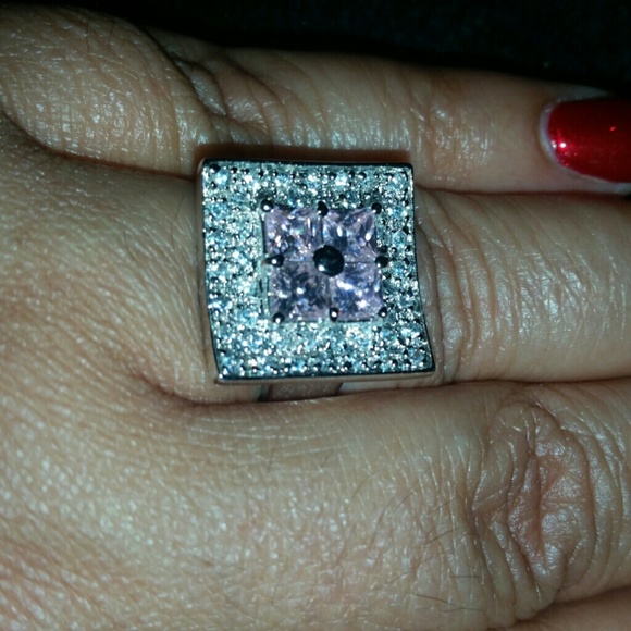 Sterling silver Punk and white stones