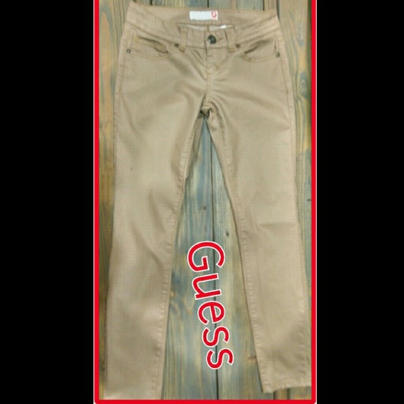 Guess  khaki  skinny  pants