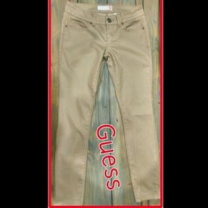 Guess  khaki  skinny  pants