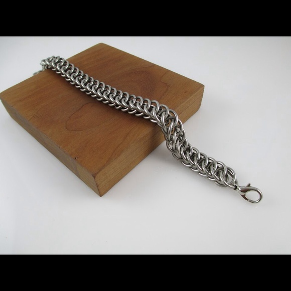 Large Stainless Steel Persian Chain Bracelet - Picture 2 of 3