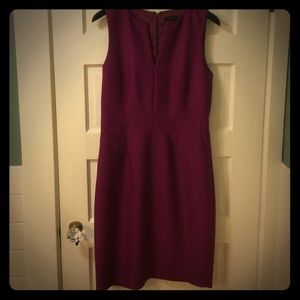 J. Crew size 10 Tall raspberry sheath dress