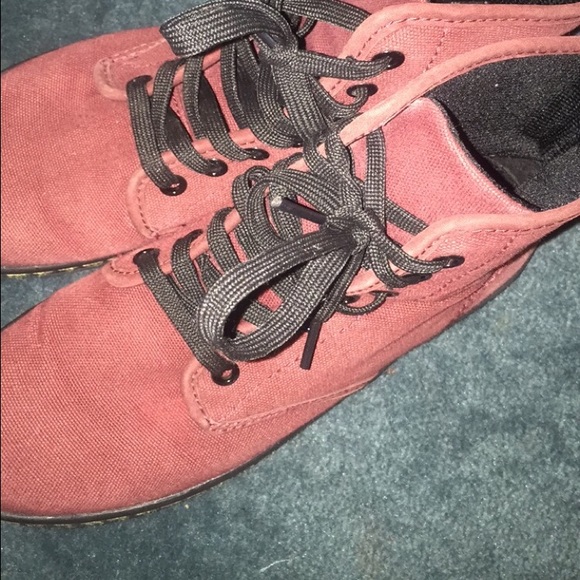Burgundy Doc Martins - Picture 2 of 3