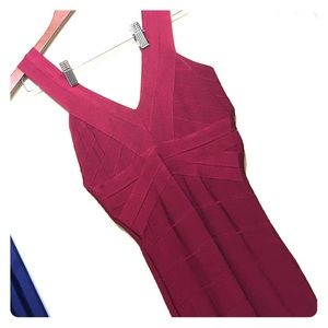 Maroon Bebe dress
