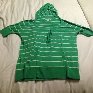 Hooded scoop neck Banana Republic top