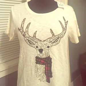 J.Crew Reindeer Collector Tee