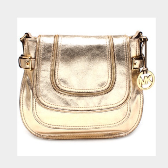 Michael Kors Naomi Large Leather Messenger Bag