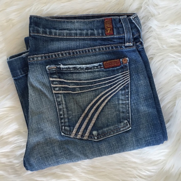 7 for all Mankind Pants - 7 for All Mankind Dojo Wide Leg Jeans