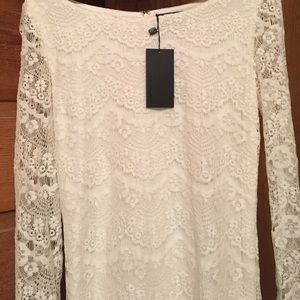Blaque Label White Lace Dress