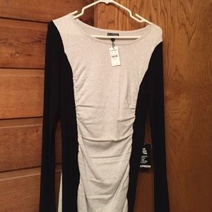 Black and silver Express dress