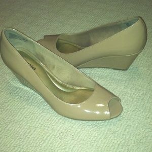 Nude Colored Wedges