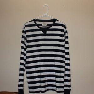 Men's J Crew Long Sleeve Striped Tee