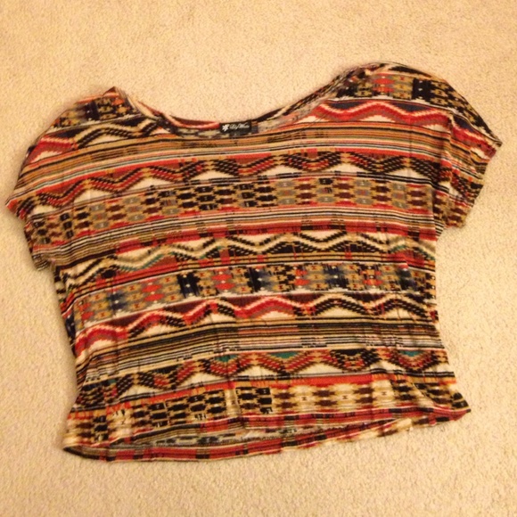 Tribal crop top