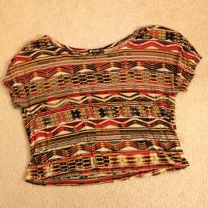 Tribal crop top