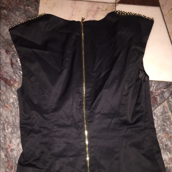 Bebe xs embellished shoulder top - Picture 2 of 4